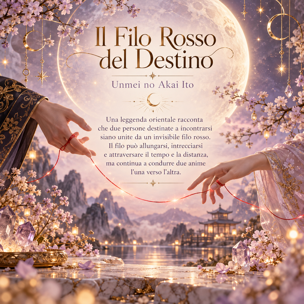 Coppia di Anelli Filo Rosso del Destino – Regolabili