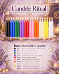 Set 20 Candele Rituali Colorate